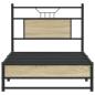 Preview: Bettgestell ohne Matratze Sonoma-Eiche 75x190 cm Holzwerkstoff