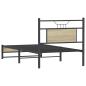 Preview: Bettgestell ohne Matratze Sonoma-Eiche 75x190 cm Holzwerkstoff