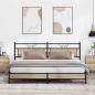 Preview: ARDEBO.de - Metallbett ohne Matratze Sonoma-Eiche 193x203 cm