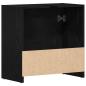 Preview: ARDEBO.de - Badschrank Schwarz Eichen-Optik 60x33x61 cm Holzwerkstoff