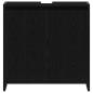 Preview: Badschrank Schwarz Eichen-Optik 60x33x61 cm Holzwerkstoff
