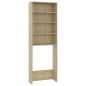 Preview: Waschmaschinenschrank Sonoma-Eiche 64x24x190 cm