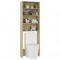 Preview: Waschmaschinenschrank Sonoma-Eiche 64x24x190 cm