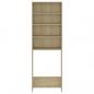 Preview: Waschmaschinenschrank Sonoma-Eiche 64x24x190 cm