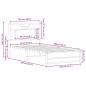 Preview: Bettgestell ohne Matratze Sonoma-Eiche 80x200 cm Holzwerkstoff