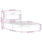 Preview: Bettgestell ohne Matratze Sonoma-Eiche 100x190 cm Holzwerkstoff