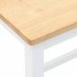Preview: Barstühle 2 Stk. Weiß Massivholz Gummibaum