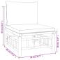 Preview: ARDEBO.de - 3-tlg. Garten-Lounge-Set mit Dunkelgrauen Kissen Bambus