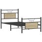 Preview: ARDEBO.de - Bettgestell ohne Matratze Sonoma-Eiche 75x190 cm Holzwerkstoff