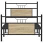 Preview: Bettgestell ohne Matratze Sonoma-Eiche 75x190 cm Holzwerkstoff