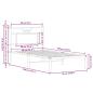 Preview: Bettgestell ohne Matratze Sonoma-Eiche 90x190 cm Holzwerkstoff