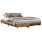 Preview: Bettgestell ohne Matratze Altholz-Optik 140x200cm Holzwerkstoff