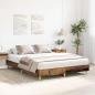 Preview: Bettgestell ohne Matratze Altholz-Optik 140x200cm Holzwerkstoff