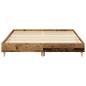 Preview: Bettgestell ohne Matratze Altholz-Optik 140x200cm Holzwerkstoff