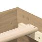 Preview: Bettgestell ohne Matratze Artisan-Eiche 120x200cm Holzwerkstoff