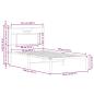 Preview: Bettgestell ohne Matratze Sonoma-Eiche 75x190 cm Holzwerkstoff