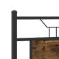 Preview: Kopfteil Räuchereiche 193 cm Holzwerkstoff und Stahl