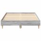 Preview: Bettgestell ohne Matratze Grau Sonoma 120x200 cm Holzwerkstoff