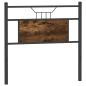 Preview: Kopfteil Räuchereiche 80 cm Holzwerkstoff und Stahl