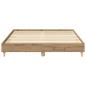 Preview: Bettgestell ohne Matratze Artisan-Eiche 140x200cm Holzwerkstoff