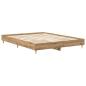 Preview: Bettgestell ohne Matratze Artisan-Eiche 140x200cm Holzwerkstoff