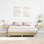 Preview: ARDEBO.de - Bettgestell ohne Matratze Sonoma-Eiche 140x200 cm Holzwerkstoff