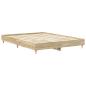 Preview: Bettgestell ohne Matratze Sonoma-Eiche 140x200 cm Holzwerkstoff
