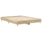 Preview: Bettgestell ohne Matratze Sonoma-Eiche 150x200 cm Holzwerkstoff