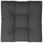 Preview: Palettenkissen Schwarz 70x70x12 cm Stoff