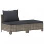Preview: 8-tlg. Garten-Lounge-Set mit Kissen Grau Poly Rattan