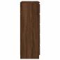Preview: Schubladenschrank Braun Eichen-Optik 60x36x103 cm Holzwerkstoff