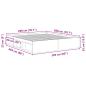 Preview: Bettgestell ohne Matratze Artisan-Eiche 200x200cm Holzwerkstoff