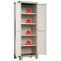 Preview: Keter Lagerschrank mit Einlegeböden Excellence Beige und Taupe 182 cm