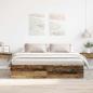 Preview: ARDEBO.de - Bettgestell ohne Matratze Altholz-Optik 180x200cm Holzwerkstoff