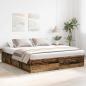 Preview: Bettgestell ohne Matratze Altholz-Optik 180x200cm Holzwerkstoff