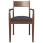 Preview: Esszimmerstühle mit Kissen 2 Stk. Braun Massivholz Gummibaum