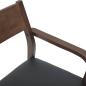 Preview: Esszimmerstühle mit Kissen 2 Stk. Braun Massivholz Gummibaum