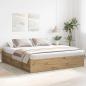 Preview: Bettgestell ohne Matratze Artisan-Eiche 180x200cm Holzwerkstoff