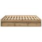 Preview: Bettgestell ohne Matratze Artisan-Eiche 180x200cm Holzwerkstoff