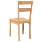 Preview: Esszimmerstühle 2 Stk. Natur Massivholz Gummibaum