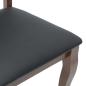 Preview: Esszimmerstühle mit Kissen 2 Stk. Braun Massivholz Gummibaum