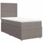 Preview: Boxspringbett mit Matratze Taupe 80x200 cm Stoff