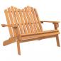 Preview: Adirondack-Gartenbank 126 cm Massivholz Akazie