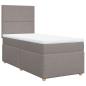 Preview: Boxspringbett mit Matratze Taupe 80x200 cm Stoff