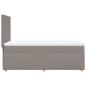Preview: Boxspringbett mit Matratze Taupe 80x200 cm Stoff