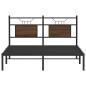 Preview: Bettgestell ohne Matratze Braun Eiche 150x200 cm Holzwerkstoff