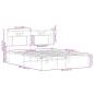 Preview: Bettgestell ohne Matratze Braun Eiche 150x200 cm Holzwerkstoff