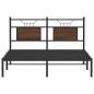Preview: Bettgestell ohne Matratze Braun Eiche 140x190 cm Holzwerkstoff