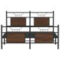 Preview: Bettgestell ohne Matratze Braun Eiche 140x200 cm Holzwerkstoff