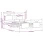 Preview: Bettgestell ohne Matratze Braun Eiche 140x200 cm Holzwerkstoff